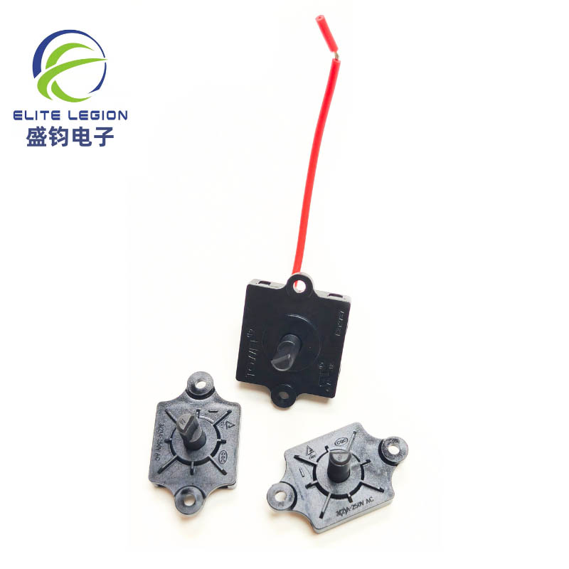 B3200-219 4 Posisi 3 Sakelar Rotary Kecepatan Dengan Kabel